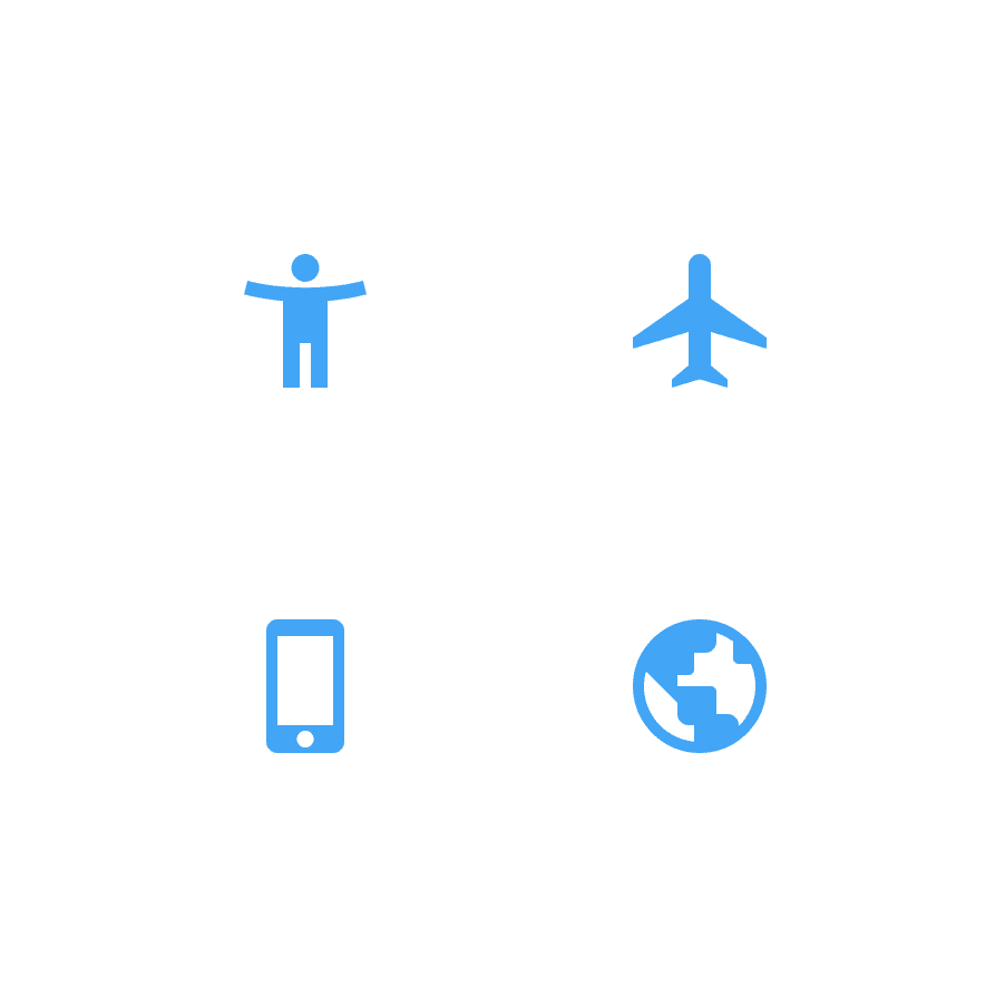 Image showing examples of icons that can't be outlined.